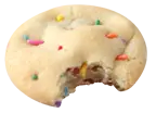 Confetti cookie bite icon