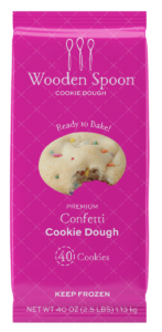 Confetti cookie dough packaging