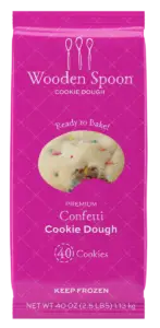 Confetti cookie dough packaging