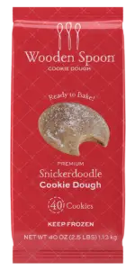 Snickerdoodle cookie dough packaging